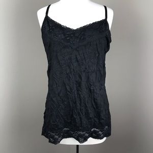 Crinkle Cami w/ Lace Trim | Dress Barn size XL